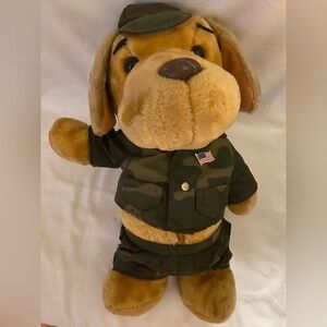 Military Mascots Inc Camouflage Plush Dog Toy 16”
